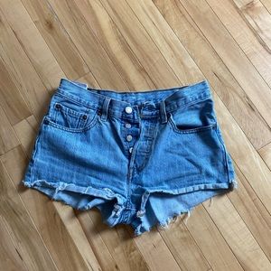 Levi’s High Waisted Denim Shorts